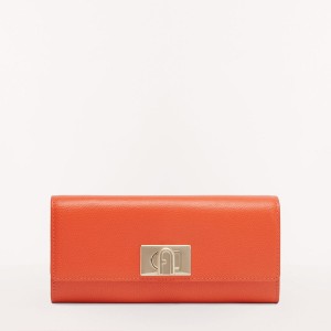 Furla 1927 Stor Lommebok Dame Oransje | 6917-ASFTX