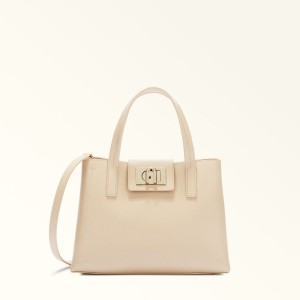 Furla 1927 Totes Dame Pisket Krem | 5834-BAEWJ