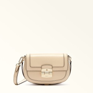 Furla CLUB 2 Crossbody Veske Dame Beige | 9653-HDORS