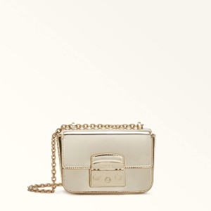 Furla METROPOLIS Crossbody Veske Dame Gull | 2068-QVWEY