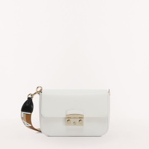 Furla METROPOLIS Crossbody Veske Dame Hvite | 4863-YFWKP