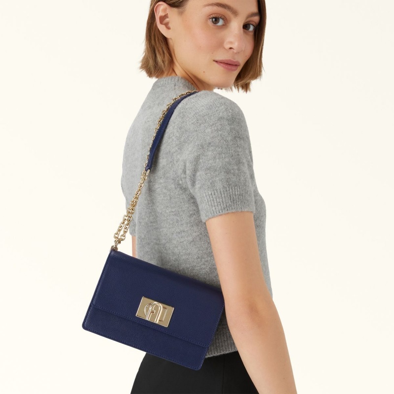 Furla 1927 Crossbody Veske Dame Marineblå | 8217-XSEQG