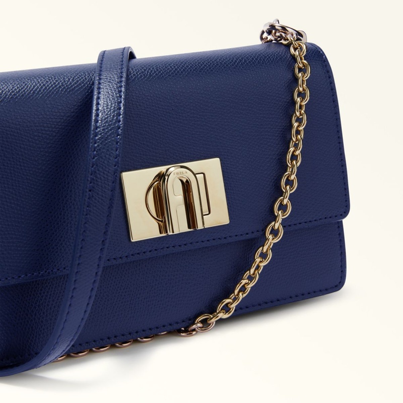 Furla 1927 Crossbody Veske Dame Marineblå | 8217-XSEQG