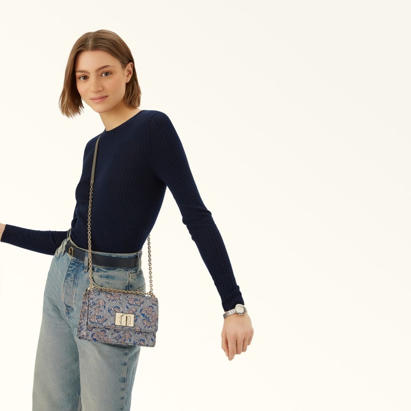 Furla 1927 Crossbody Veske Dame Sølv | 4721-LPQUV