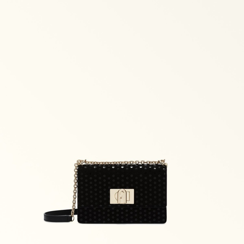 Furla 1927 Crossbody Veske Dame Svarte | 7981-MOLYV