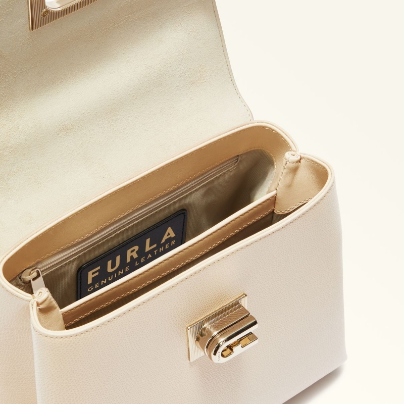 Furla 1927 Håndveske Dame Pisket Krem | 1578-RAFEI