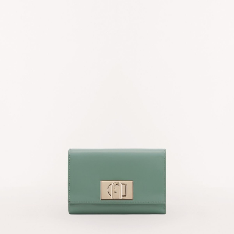 Furla 1927 Liten Lommebok Dame Grønn | 7280-PQOWT