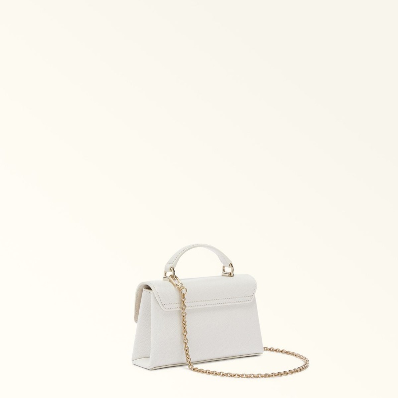 Furla 1927 Mini Vesker Dame Hvite | 9361-JPOLW