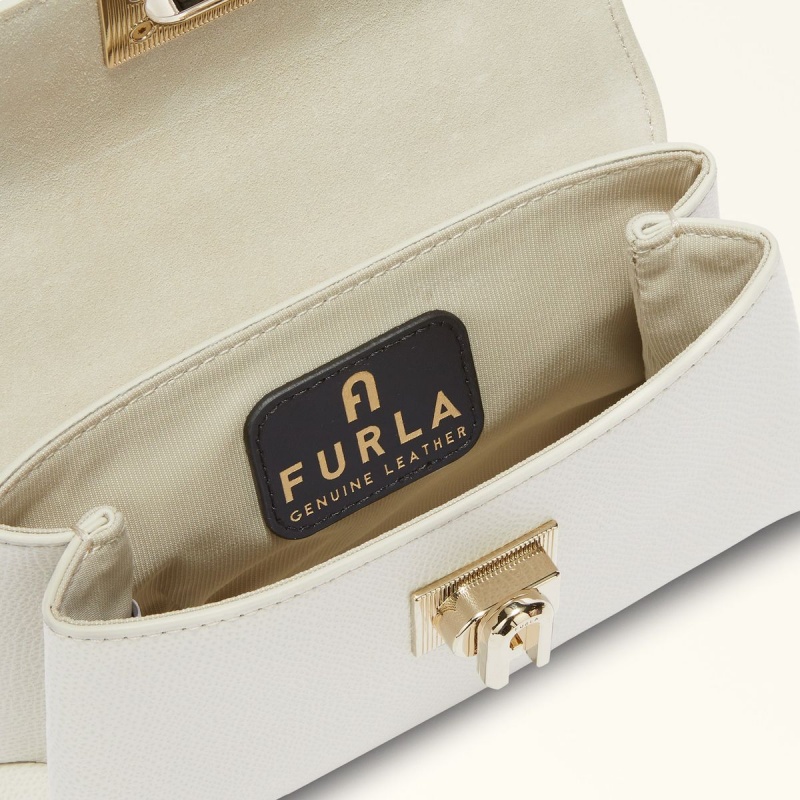 Furla 1927 Mini Vesker Dame Hvite | 9361-JPOLW