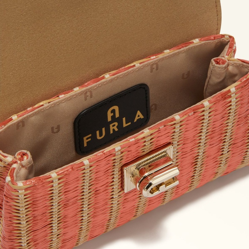 Furla 1927 Mini Vesker Dame Rød Gul | 2049-AJOLN