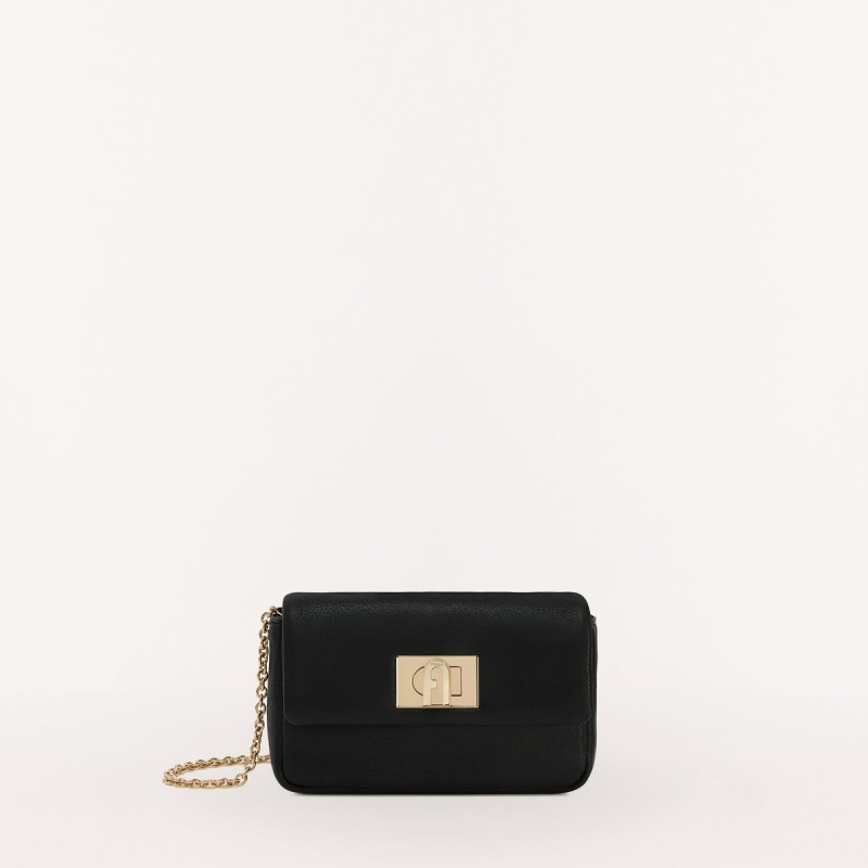 Furla 1927 Mini Vesker Dame Svarte | 3152-JZYCB