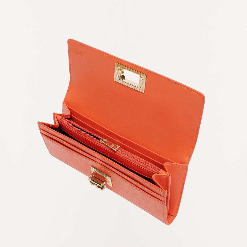 Furla 1927 Stor Lommebok Dame Oransje | 6917-ASFTX