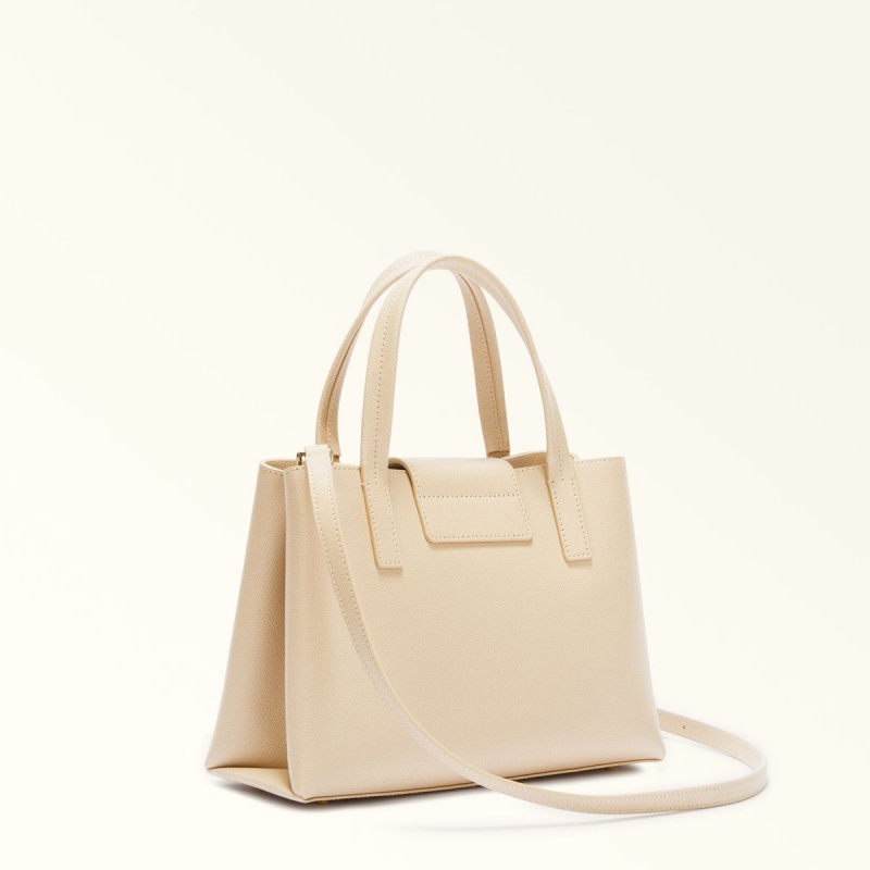 Furla 1927 Totes Dame Pisket Krem | 5834-BAEWJ