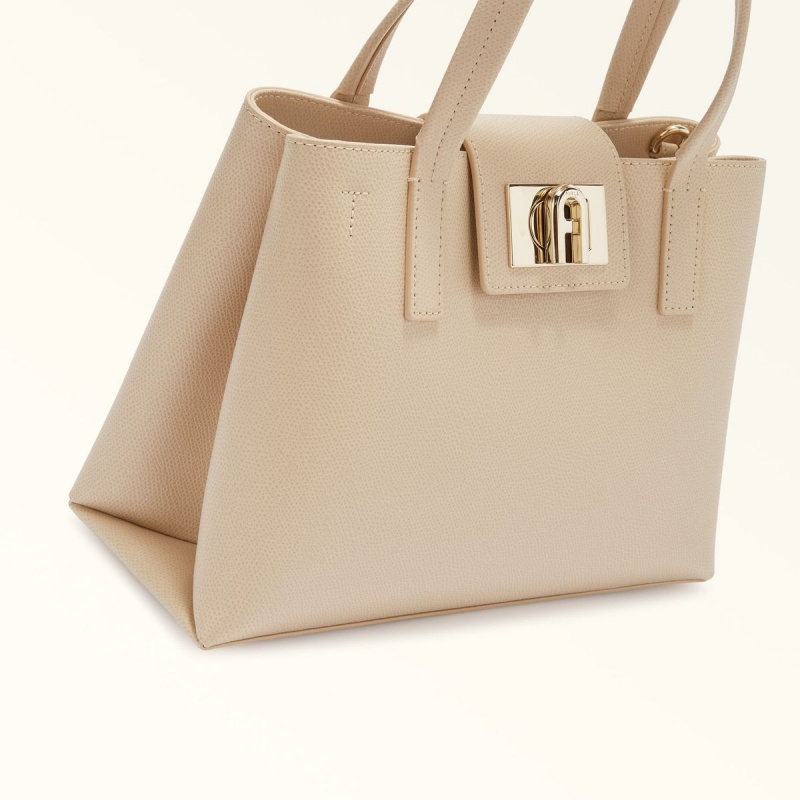 Furla 1927 Totes Dame Pisket Krem | 5834-BAEWJ