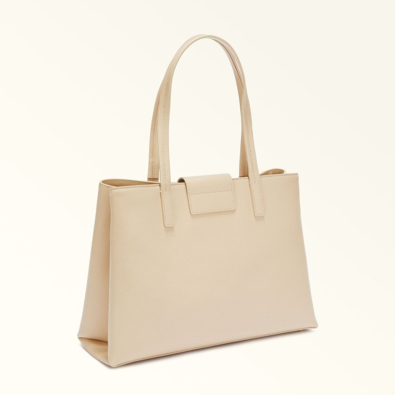 Furla 1927 Totes Dame Pisket Krem | 8372-NMBZX