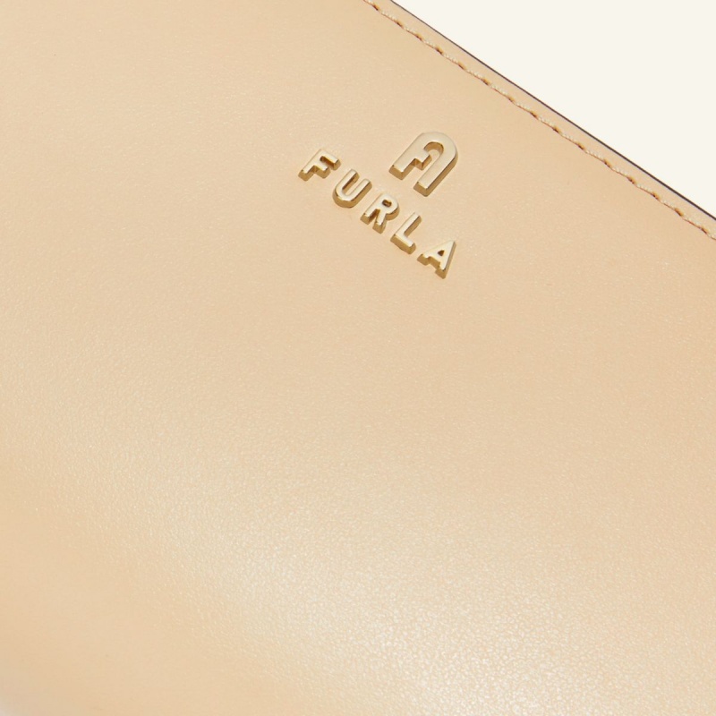 Furla CAMELIA Liten Lommebok Dame Beige | 6745-AJFUV