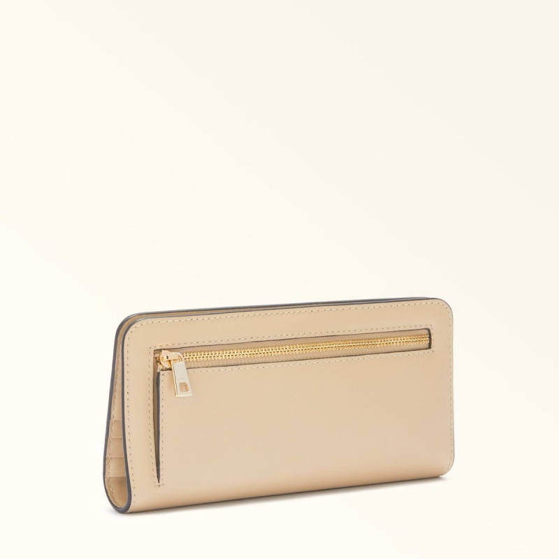 Furla CAMELIA Liten Lommebok Dame Beige | 6745-AJFUV