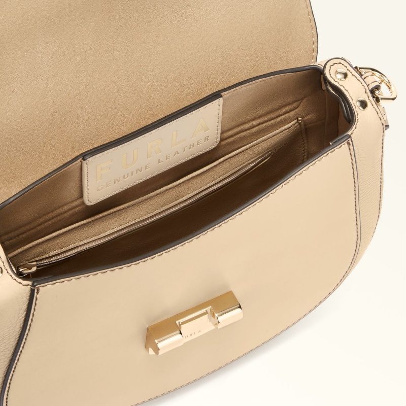 Furla CLUB 2 Crossbody Veske Dame Beige | 8463-NOJXM