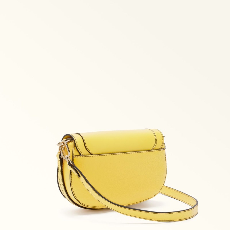 Furla CLUB 2 Crossbody Veske Dame Gul | 5061-TOMVK