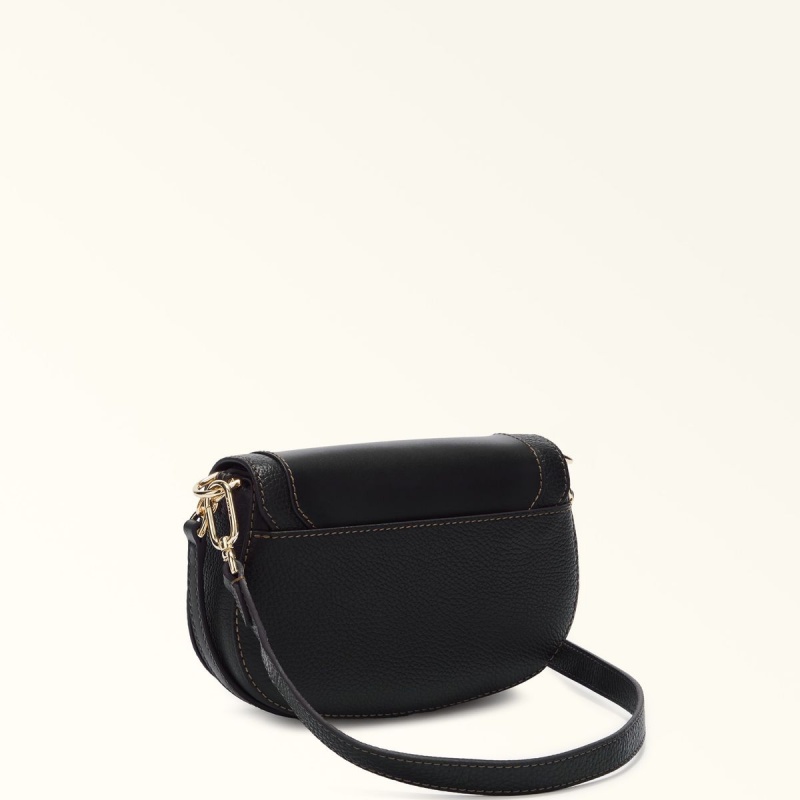 Furla CLUB 2 Crossbody Veske Dame Svarte | 7612-QHIYV