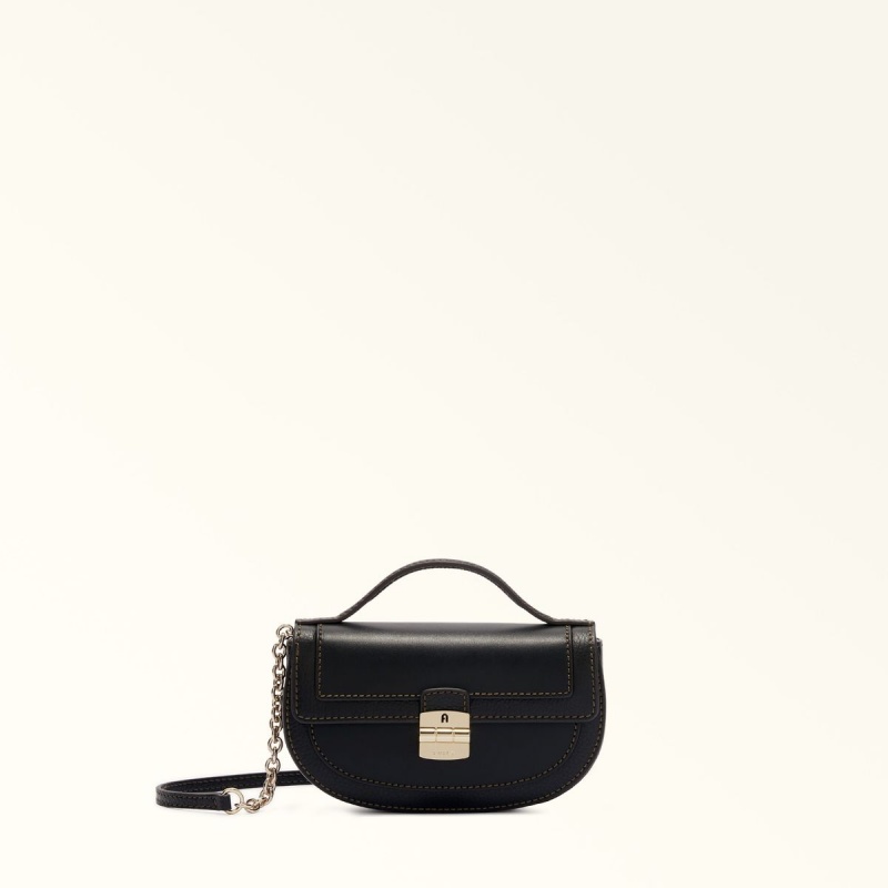 Furla CLUB 2 Mini Vesker Dame Svarte | 2537-MRKOL