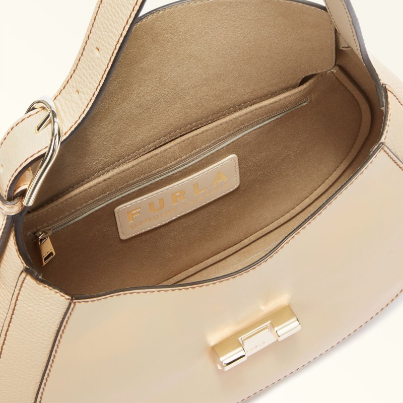 Furla CLUB 2 Skulderveske Dame Beige | 1476-AXJKG