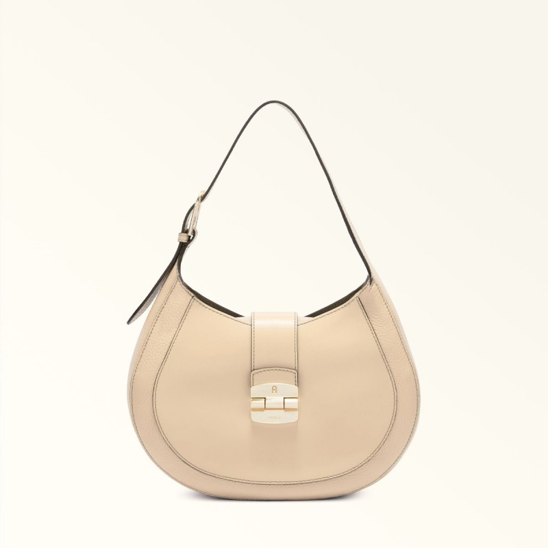 Furla CLUB 2 Skulderveske Dame Beige | 1476-AXJKG