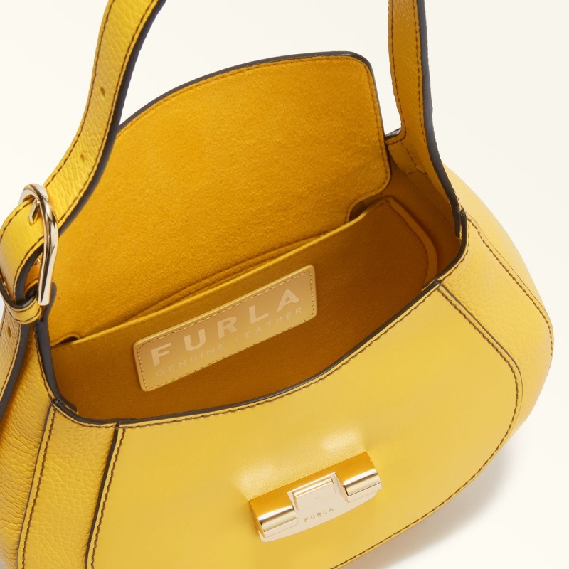 Furla CLUB 2 Skulderveske Dame Gul | 6249-IXTQD