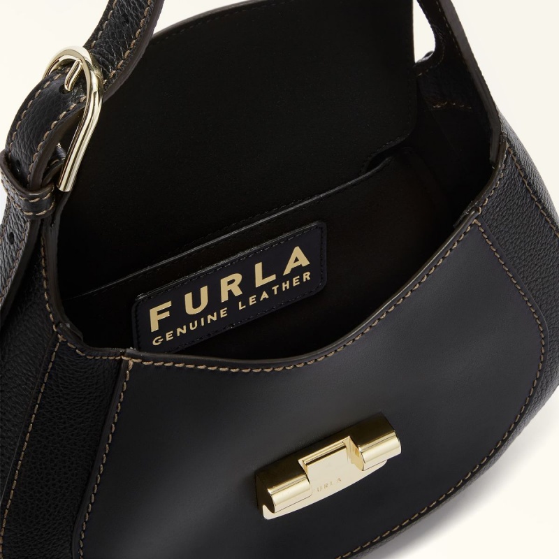 Furla CLUB 2 Skulderveske Dame Svarte | 2657-OBSJG