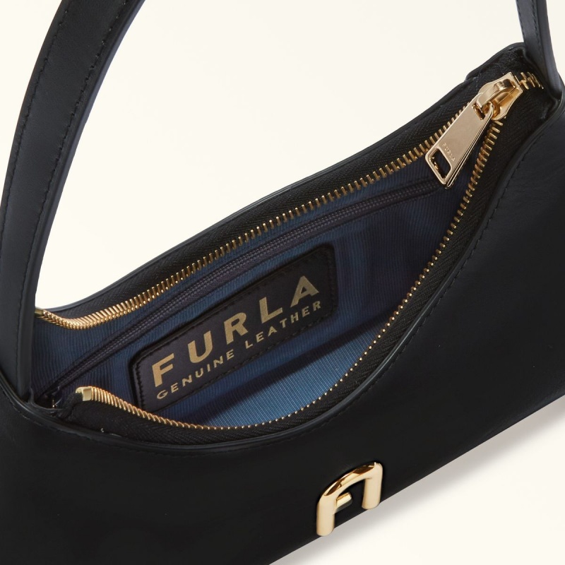 Furla DIAMANTE Skulderveske Dame Svarte | 4253-NQMJG