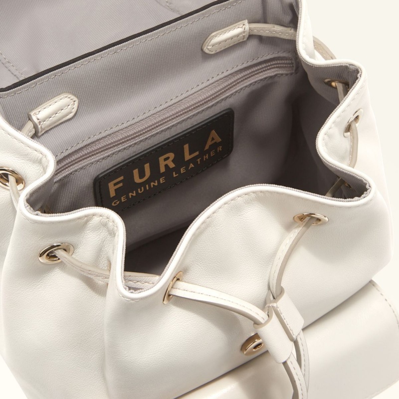 Furla FLOW Ryggsekker Dame Hvite | 4703-CKYQJ