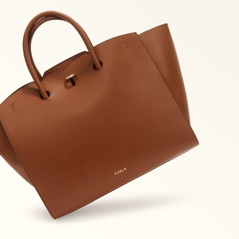 Furla GENESI Totes Dame Brune | 6431-RDNLQ