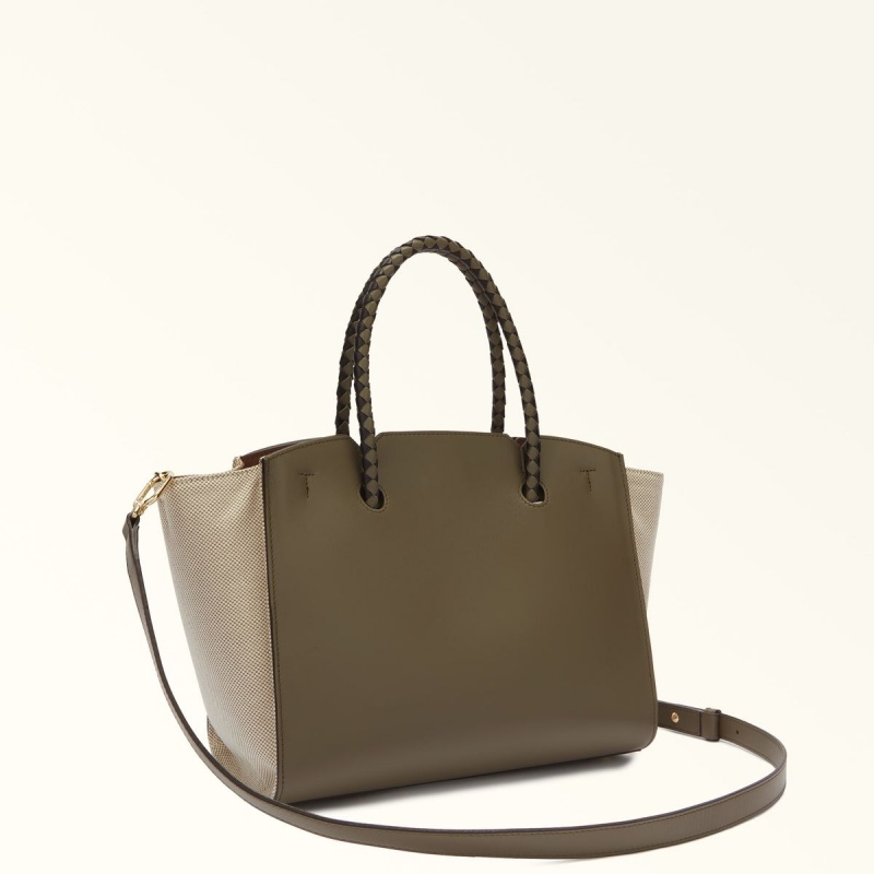 Furla GENESI Totes Dame Olivengrønne | 5983-OTELK