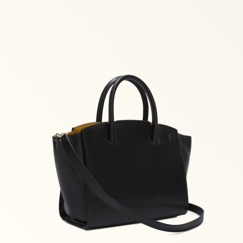 Furla GENESI Totes Dame Svarte | 4037-QHIPX