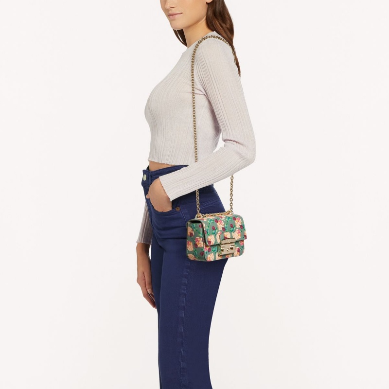 Furla METROPOLIS Crossbody Veske Dame Grønn | 8073-TWOFJ