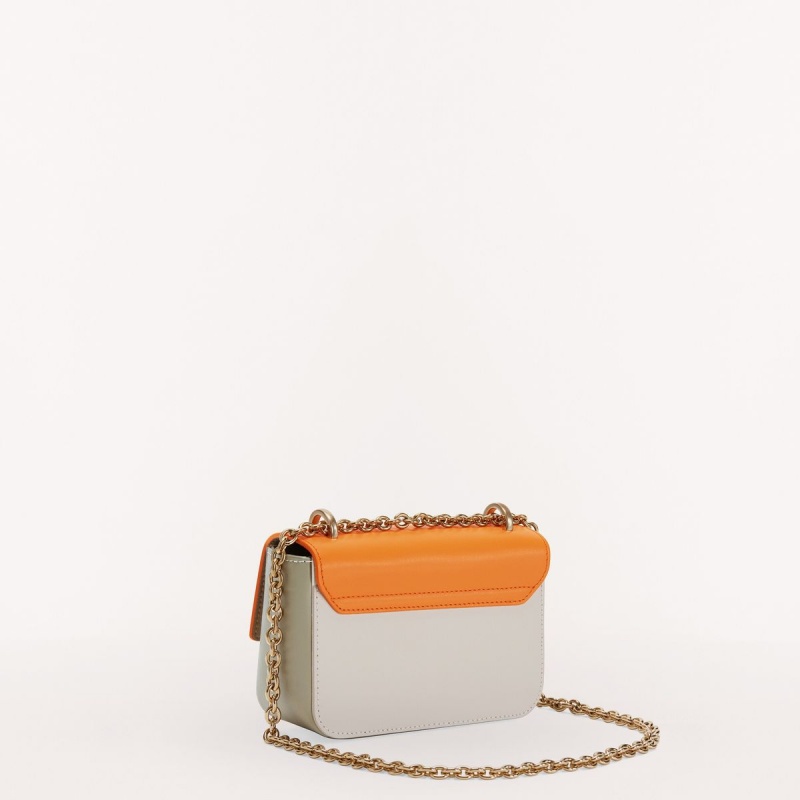 Furla METROPOLIS Crossbody Veske Dame Oransje Hvite | 3257-HNIBC