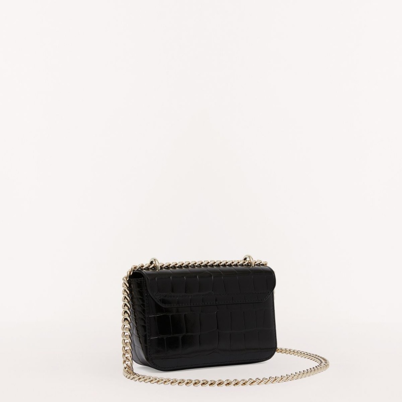 Furla METROPOLIS Crossbody Veske Dame Svarte | 6725-ISOFU