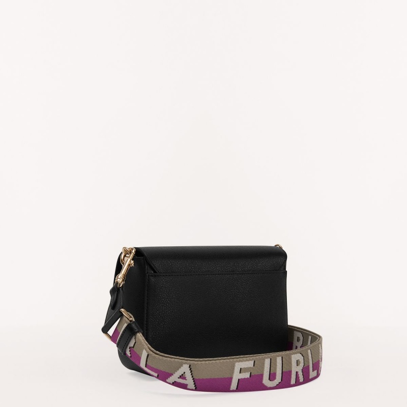 Furla METROPOLIS Crossbody Veske Dame Svarte Lilla | 1392-MOLWQ