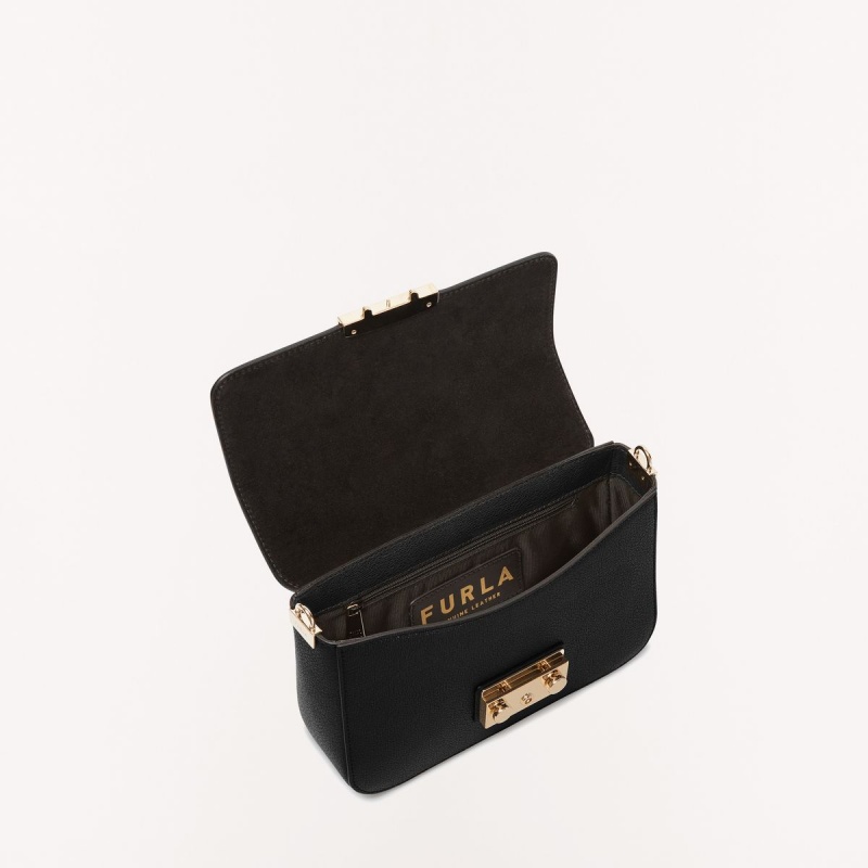 Furla METROPOLIS Crossbody Veske Dame Svarte Lilla | 1392-MOLWQ