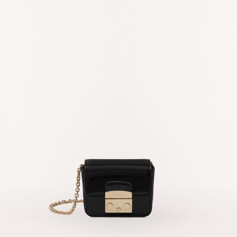 Furla METROPOLIS Mini Vesker Dame Svarte | 3496-BGUZS