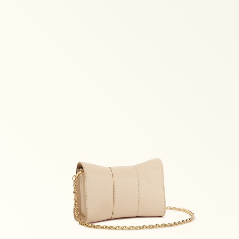 Furla METROPOLIS REMIX Crossbody Veske Dame Pisket Krem | 6891-VFCXU