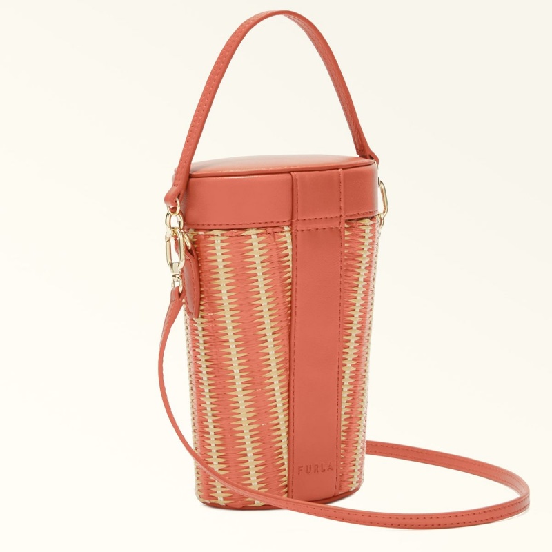 Furla NET Crossbody Veske Dame Rød Gul | 2831-GZEDV