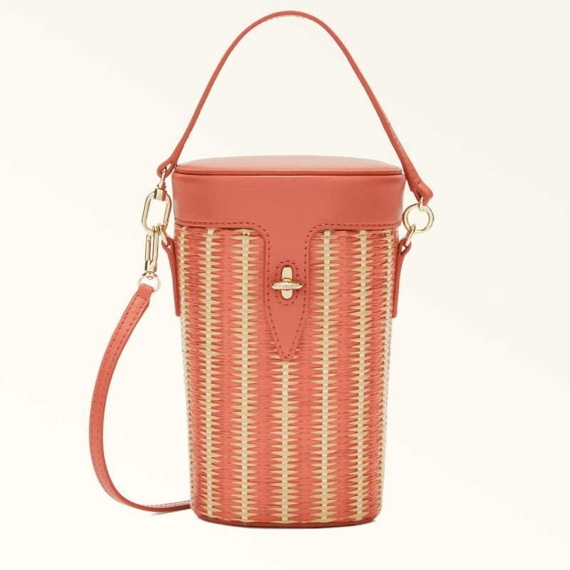 Furla NET Crossbody Veske Dame Rød Gul | 2831-GZEDV