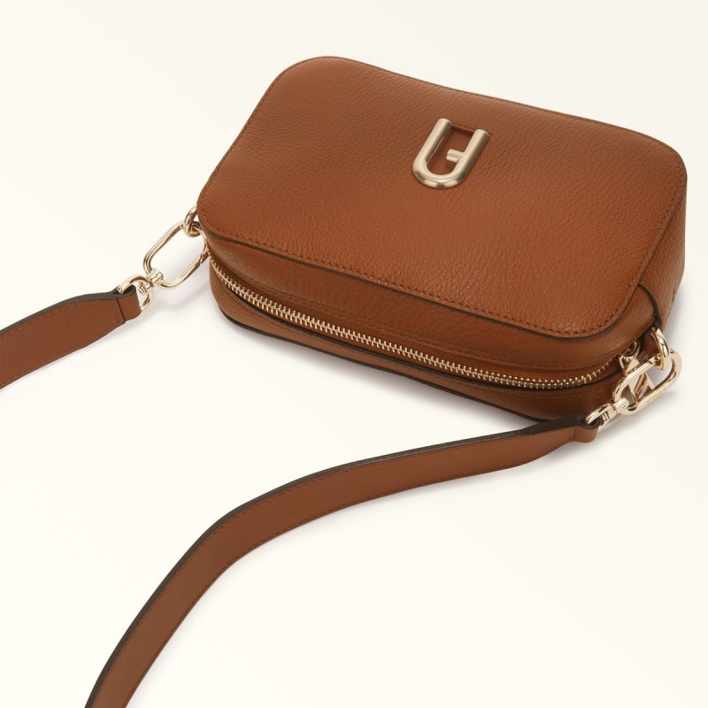 Furla PRIMULA Crossbody Veske Dame Brune | 1750-GXZKR