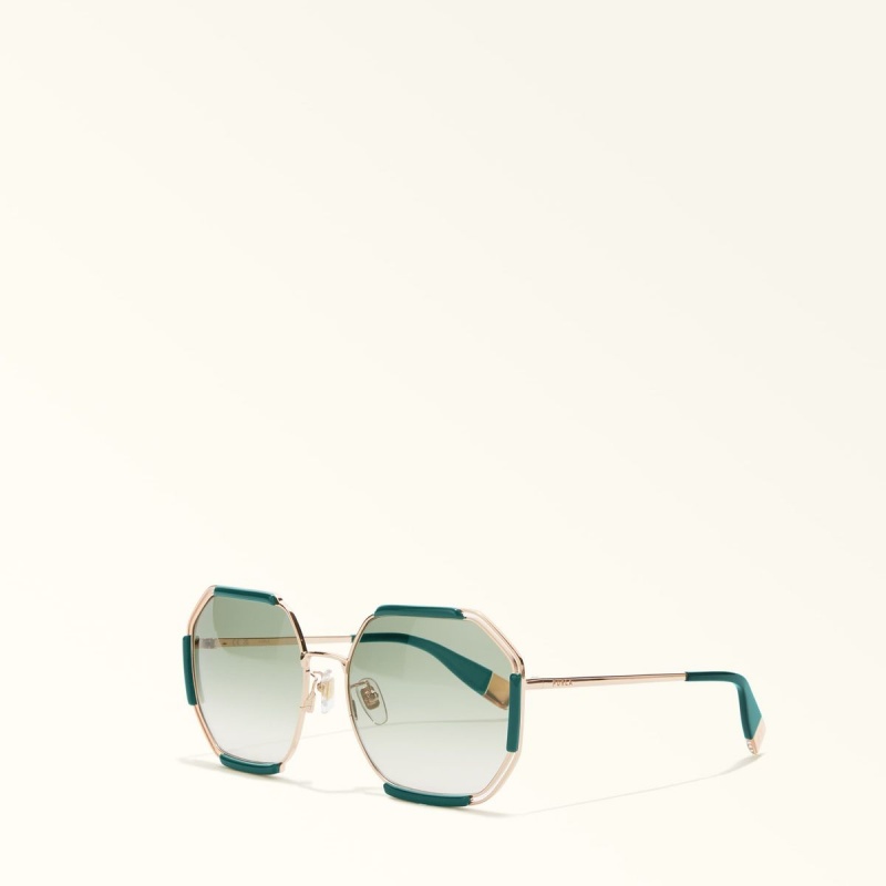 Furla SUNGLASSES Solbriller Dame Grønn | 3548-LXTAW