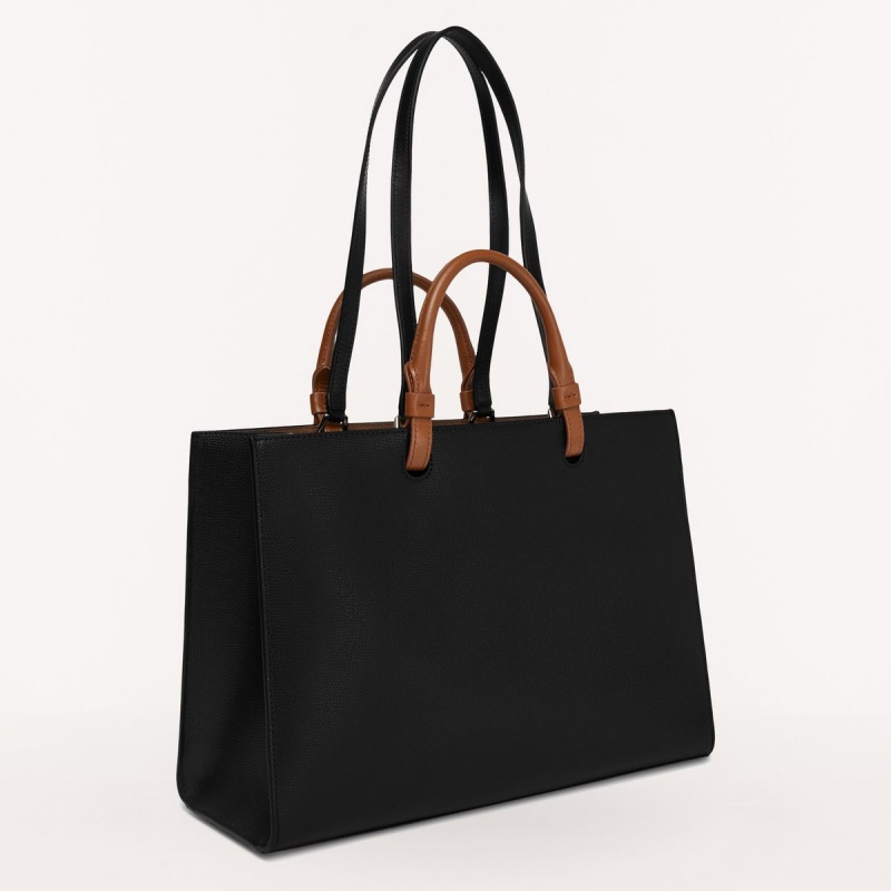 Furla VARSITY STYLE Totes Dame Svarte | 7845-YEMOG